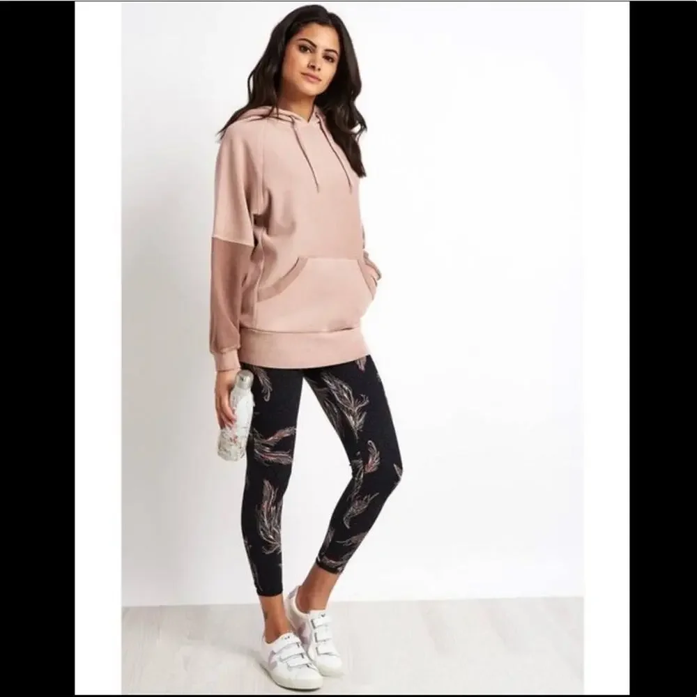 FREE PEOPLE MOVEMENT Womens Hawking Sweatshirt Hoodie in Taupe Pink Size XS